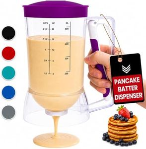 Eggssentials – Batter Dispenser Mess-Free, Squeeze Handle, Cupcakes, Waffles & More – Durable, Easy-Pour Pancake Dispenser Bottle for Smooth Baking