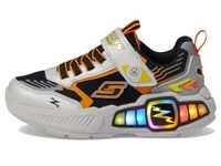 Skechers Boy's Light Storm 3 Sneaker, Silver/Black, 5 US Big Kid