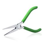 SPEEDWOX Mini Flat Nose Pliers Thin 5 Inches Small Duck Bill Pliers Fine Needle Nose Pliers Micro Chain Nose Pliers Precision Jewelry Making Hand Tools Professional Beading Hobby Work Craft