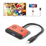 Switch Dock for Nintendo Switch 2,Portable TV Docking Station Replacement with 4K/60HZ HDMI TV USB 3.0 Port and USB C Charging,Compatible with Nintendo Switch/Switch 2/Switch OLED Steam Deck and More