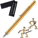 Cool 0.5mm Ballpoint Pen,Fun Stress-Relieving Multifunction Writing Pen Creative Gift for Adult or Friends(Gold)