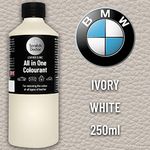 Scratch Doctor All in One Leather Colourant for BMW Self Seal Leather Dye Repair Paint for BMW Leather Car Seats & Interior (Dakota Ivory White)