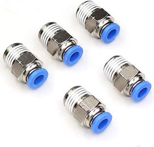 CEKER 1/4" NPT Push to Connect Fittings Air Fittings 6mm Tube Od Air Line Fittings Pneumatic Fittings Push in Connectors Air Hose Quick Connect Fittings 5Packs