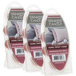 Yankee Candle Home Sweet Home Wax Melts, 6 Count (Pack of 3), Ideal for Use in All Wax Warmers, Perfect for DIY Candle Making