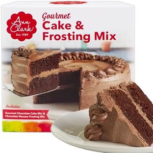 Ann Clark Gourmet Chocolate Cake Mix with Chocolate Mousse Frosting - Bakery-Quality Cake Kit, 32 oz.