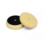 MaxShine, Cross Cut Foam Pads, Yellow Foam with Black Velcro, Polishing Pad, Available in 5 inch (125-135x25mm)