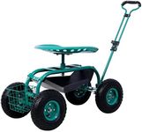 Rolling Garden Cart with Seat and S