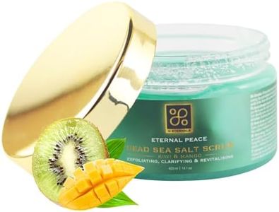 Scrub Kiwi. OEternals Exfoliante Corporal de Sal del Mar Muerto de Kiwi y Mango Eternal Peace. Reduce Cicatrices y Manchas, Hidrata e Ilumina la piel Para todo tipo de Piel Mujer y Hombre.