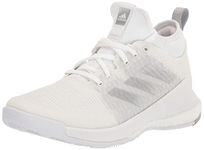 Adidas Women's Crazyflight Volleyball Shoe, White/Silver Metallic/Grey, 7 UK