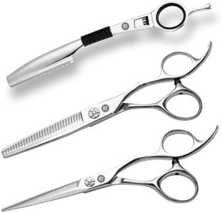 Saki Ha Professional Hair Shears Set 7.0 Inch - Includes Hair Scissors, Thinning Shears and Razor - Handmade from Japanese Steel