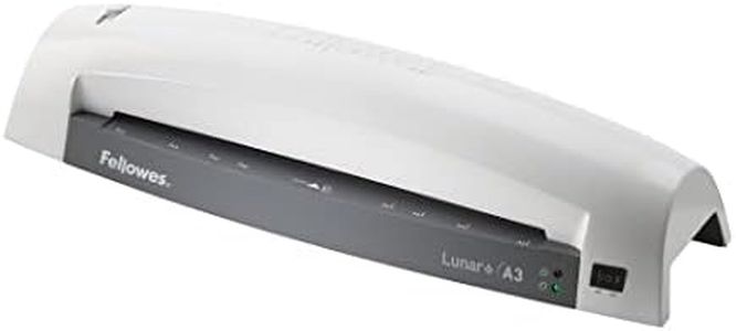 Fellowes Plastifieuse Lunar A3 Plastifier À Chaud Pochettes De Plastification A3 80 À 125 Microns Fonction Anti-Bourrage Temps De Chauffe 4 minutes Utilisation Occasionnelle Maison Loisirs Créatifs