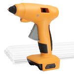 Power Elektro Cordless Hot Glue Gun for DeWalt 18V xr battery，Handheld Electric Power Glue Gun Full Size for Arts & Crafts & DIY & Decorations with 25 PCS Glue Sticks