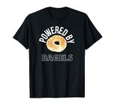 Powered By Bagels Funny Bagel Lover Gift T-Shirt