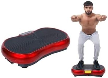 Health & Fitness_Hub Power Vibration Exercise Machine, Vibrating Plate Weight Loss Vibrator Power Body Fit Massage Device Slimming Fitness 1 Year Warranty