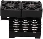 SPYMINNPOO RC Dual Fan Motor Heatsink, 40?42mm Brushless Motor Cooling Fan Dual Motor Heatsink Radiators for 1/8 Remote Control Car(black) Toysandgames Model Car Toysandgames Model Car Accessories