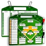 Magnetic Baseball Lineup Board，Baseball Lineup Cards Baseball Lineup Board For Dugout Baseball Accessories 40 Sheets Lineup Cards Baseball Clipboard for Coaches Baseball Coaching Accessories