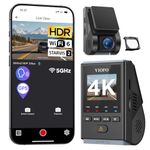 VIOFO A119M Pro 4K HDR Mini Front Dash Cam, Car Camera with STARVIS 2 IMX678 Sensor, Wi-Fi 6, Quad-Mode GPS, Voice Control, Night Vision 2.0, 24H Parking Mode, Supercapacitor, Supports up to 512GB