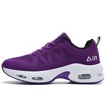 SURRAY Women Air Running Shoes Tennis Walking Shoes Non-Slip Athletic Sneakers Fashion Sport Trainers for Jogging Gym Fitness(US5.5) Purple