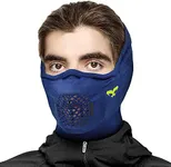 Naroo Z5H - Premium Anti-Fog 3D Chamber Breathable Half Balaclava Mask Neck Gaiter for Winter Skiing Snowboarding Biking (Classic Blue)