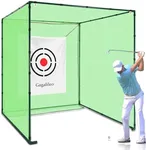 Golf Hitting Practice Nets for Backyard Driving Heavy Duty Men Real Indoor Golf Balls Hitting Pitching Driving Nets for Indoor Outdoor Garage Use Golfing Swing Training Impact Cages with Frame and Net