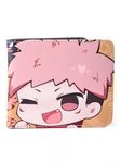 Kawaii Anime Wallet for Men Boys, Faux Leather Wallets Card Holder (Multicolor - Chibi Vessel)