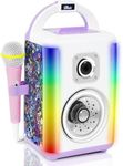 BAKAM Karaoke Machine for Kids Age 4-12 with 2 Microphones, Play Microphone for Kids Ages 3-5, Toddler Microphones Toy for Singing Great Boys Girls Birthday Gift