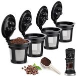 Zemoeng 4 Pcs Reusable Coffee Pods Compatible with Ninja Coffee Maker, Refillable K Cups, Reusable Coffee Filter for Ninja CFP201 CFP300 CFP301 CFP307