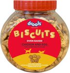 Drools Dog Treat Biscuits, Chicken and Egg Flavor 400g Pack, All Life Stages