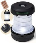 Egoz Outdoors Compact & Collapsible Portable LED Lantern - Battery Operated Light Pop-Up with Hook for Camping, Hiking, Emergency Outdoor Survival, Flashlight Lamp for Tent & Backpacking