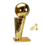 LNGODEHO Replica Basketball Champion Larry O'Brien Trophy, Golden State Crafts Souvenir Plated Award Model Cup Fans Gift (45 cm/17.7 inches)