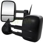 Spec-D Tuning RMX-SIV99-M-FS Chevy Chevrolet Silverado Tahoe Suburban Manual Towing Side Mirrors Black Pair