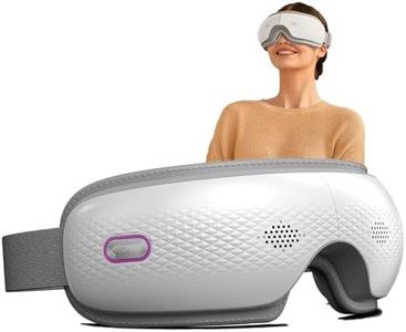 SKG Eye Massager with Heat & Music, Foldable Eye Mask for Migraine & Strain, 5 Massage Modes, Perfect Relaxation Birthday Gifts for Dad, Mom, Men, Women