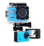 Drumstone {10 Years Warranty) 2023 New Launch 4K WiFi 16MP Sports Action Camera 30M Underwater Waterproof Camera with Adjustable View Angle WiFi OS for Youtuber/Bike Rider's/Helmet/Stunt Recorder