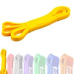 Draper's Strength Heavy Duty Resistance Stretch Loop Bands for Powerlifting Workout Exercise and Assisted Pull Ups 1. Yellow