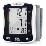 LotFancy Wrist Blood Pressure Monitor, Wrist BP Cuff (5.3”-8.5”), 2 Users, 120 Memory, Automatic Digital Blood Pressure Machine for Irregular Heartbeat Detection, Home BP Gauge with Protective Case