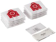 Miele Original FJM XL AirClean 3D Efficiency Dust Bags for Miele Complete C1, Compact C1/C2 and S6/S4 Vacuum Cleaners, 8 x Dust Bags, 2 x Motor Protection, 2 x Exhaust Filters, Value Pack - 10455190