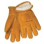 Tillman 1450 Split Cowhide Pile Lined Winter Gloves Large, Brown