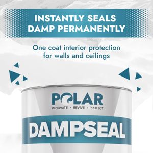 Polar Damp Seal Paint 500ml White – Mould Resistant Primer & Topcoat, Matt Finish