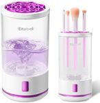 Electric Makeup Brush Cleaner machine, 2 in 1 Makeup Brush Washer Combined, Automatic Spinning Cosmetic Brush Cleaner Ceanser For All Size Makeup Brush and Sponges