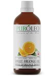PUROLEO Sweet Orange Essential Oil 4 Fl Oz/120 ML (Packed In Canada) 100% Pure Therapeutic Grade for DIY Personal Care, Cleaning, Aromatherapy, diffuser, beauty, massage, face, hair | huile essentielle | Use with Diffuser sets