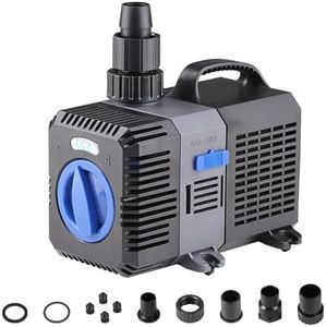 EXLECO Super Eco Pond Pump Filtration Pump 3000L/H 10W Outdoor Low Consumption Fish Oase Pump Adjustable Stream for Waterfall Fountain Koi Carp Pond