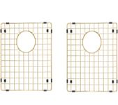 Starstar 50/50 Double Bowl Kitchen Sink Bottom Two Grids, Matte Gold 304 Stainless Steel (15 x 13)