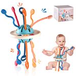 Montessori Toys for 18M+ Toddler, Fine Motor Skill Sensory Toys for Toddler, Early Education Silicone Pull String Activity Toys for 18M+ Toddler Christmas Birthday Gift