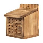 BalterFF Bee Houses for The Garden Insect Bee Hotel Carpenter Wood Bee House of Outside Box