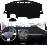 Clidr Dashboard Cover Dash Cover Mat Pad DashMat for 1998-2010 VW Volkswagen Beetle (Black Edge)