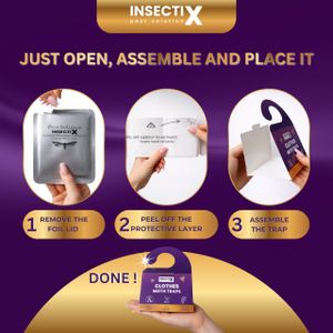 Clothes Moth Pheromone Traps 6-Pack – Non-Toxic, Odourless Wardrobe Protection