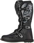 O'NEAL Kids Motocross Boots TRIBUTE Youth Boot I MX Enduro I Motocross Boots Kids with Metal Sole Protection & Adjustable Buckles I Black I Size 38