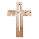 Incredible Gifts India Wooden Name Cross (12 Inches) for Christmas