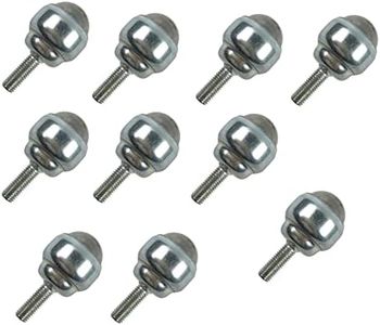 Telituny 10 Piezas Ruedas Giratorias de Bolas, mini acero al carbono Ruedas giratorias muebles Gabinetes Ruedas giratorias Ruedas universales para muebles de oficina en el hogar silla de ruedas