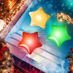 TIALLY Christmas Stars Floating Pool Lights - Pack of 3 Pool Lights That Float Solar Powered - Inflatable Floating Solar Pool Lights for Swimming Pool - Christmas Decorations for Pool